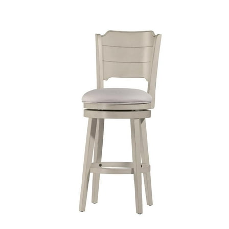 Hillsdale Clarion 41.25" Wood Contemporary Counter Stool in White