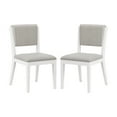 thumbnail image 1 of Hillsdale Clarion Wood and Upholstered Dining Chairs Set of 2 Sea White, 1 of 13