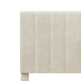 thumbnail image 1 of Hillsdale Furniture Crestone Upholstered Adjustable Height Full Platform Bed, Cream, 1 of 5