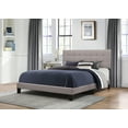 thumbnail image 1 of Hillsdale Delaney Upholstered Full Bed with Headboard and Footboard, Stone, 1 of 3