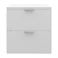 thumbnail image 1 of Hillsdale Living Essentials by  Delmar Wood 2 Drawer Nightstand Matte White, 1 of 5