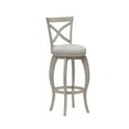 thumbnail image 1 of Hillsdale Ellendale 44.5" Fabric Contemporary Bar Stool in Aged Gray/Fog Gray, 1 of 14