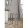 thumbnail image 1 of Woven Paths Fiddler Backless Wood Bar Height Stool, Aged Gray, 1 of 4