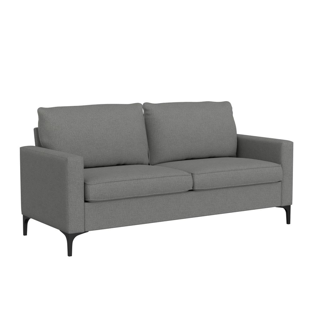 Hillsdale Furniture Alamay Upholstered Fabric Sofa Smoke Gray