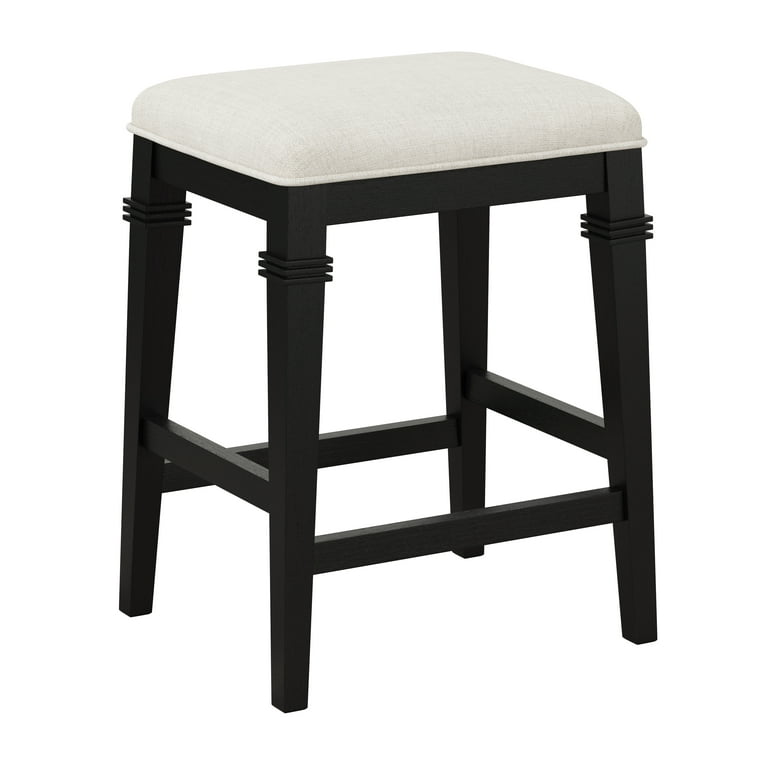 Hillsdale Furniture Arabella Wood Backless Counter Height Stool Black Wire Brush