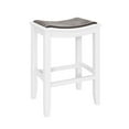 thumbnail image 1 of Hillsdale  Furniture Avant Wood Backless Counter Height Stool, White, 1 of 5