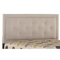 thumbnail image 1 of Hillsdale Furniture Becker Twin Upholstered Headboard with Bed Frame, Cream, 1 of 4