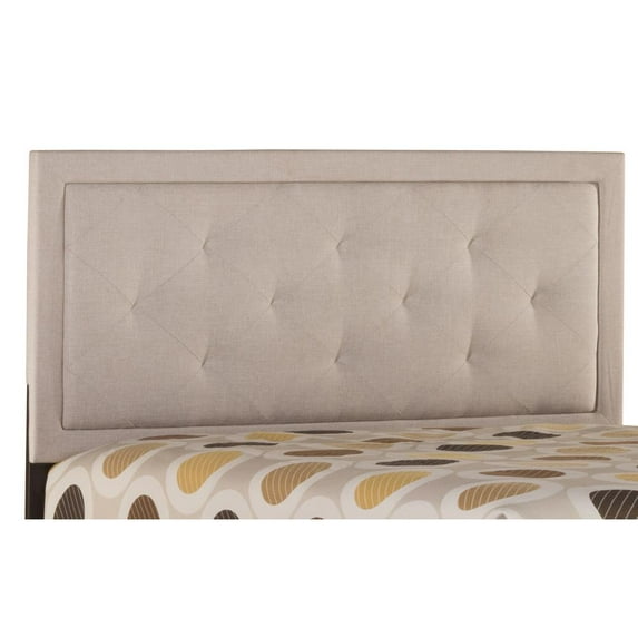Hillsdale Furniture Becker Twin Upholstered Headboard with Bed Frame, Cream