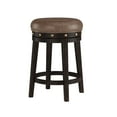 thumbnail image 1 of Hillsdale Furniture Benard Wood Backless Counter Height Swivel Stool, Deep Smoke Brown, 1 of 10