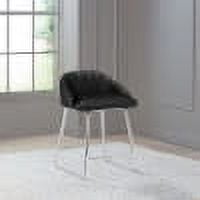 Hillsdale Furniture Boyle Upholstered Metal Counter Height Stool, Black