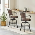 thumbnail image 1 of Hillsdale Furniture Bridgetown Bar Stool with Swivel, Aged Bronze, 1 of 13
