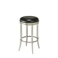 thumbnail image 1 of Hillsdale Furniture Cadman Counter Backless Height Swivel Stool, Matte Nickel, 1 of 4