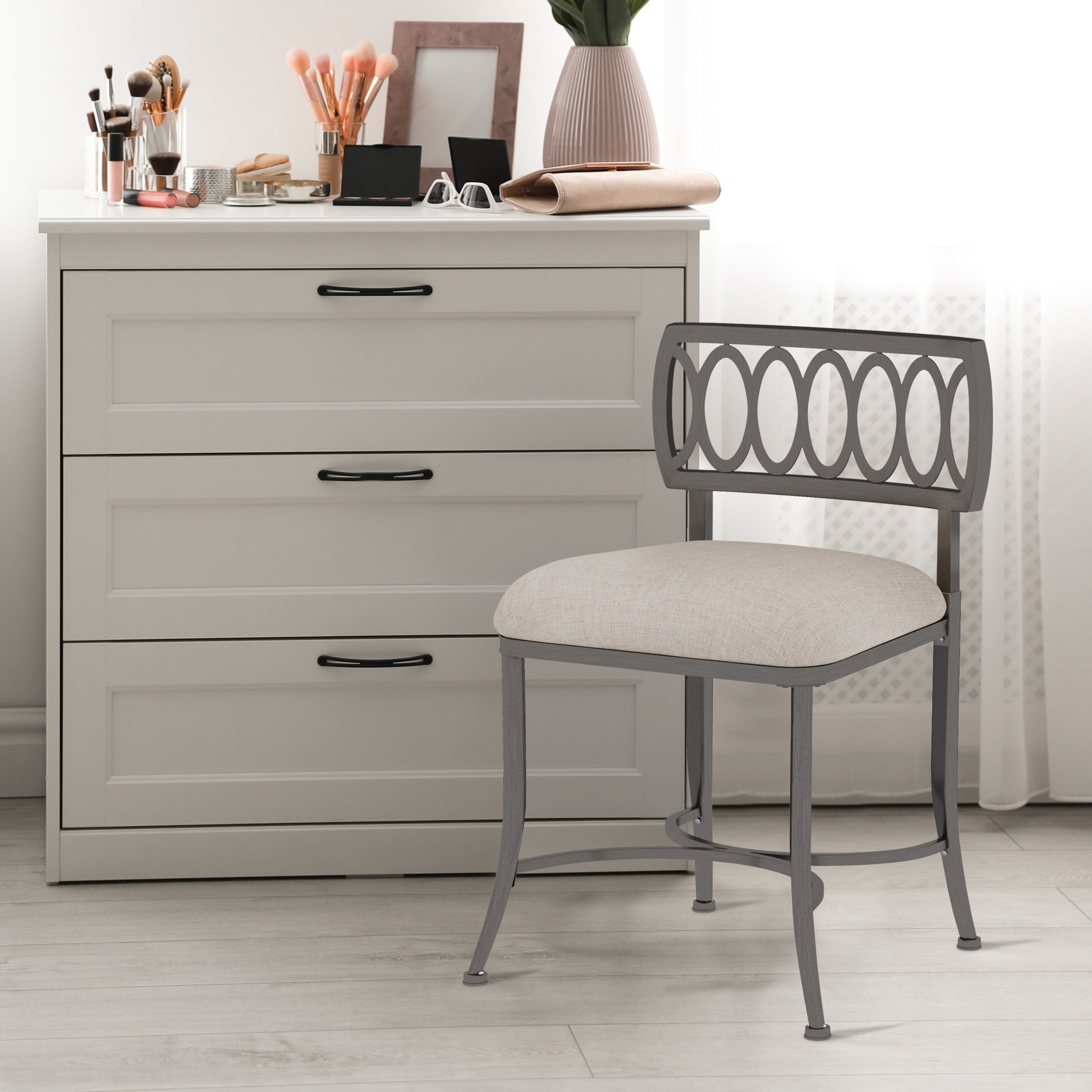 Hillsdale canal street vanity stool hotsell
