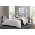 thumbnail image 1 of Hillsdale Furniture Carolina Wood Full/Queen Headboard with Bed Frame, White, 1 of 9