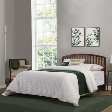 Hillsdale Furniture Carolina Wood Full/Queen Headboard with Frame, Walnut
