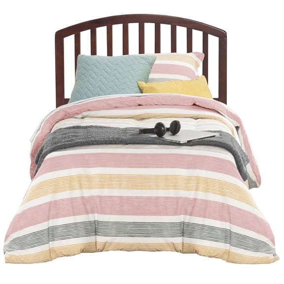 Hillsdale Furniture Carolina Wood Twin Headboard with Frame, Walnut