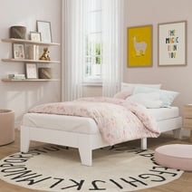 Hillsdale Furniture Casey Twin Wood Platform Bed, White