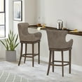 thumbnail image 1 of Hillsdale Furniture Caydena Wood Bar Height Return Swivel Stool, Rustic Gray, 1 of 10