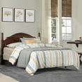 thumbnail image 1 of Hillsdale Furniture Cheryl Wood Full/Queen Headboard with Bed Frame, Walnut, 1 of 5
