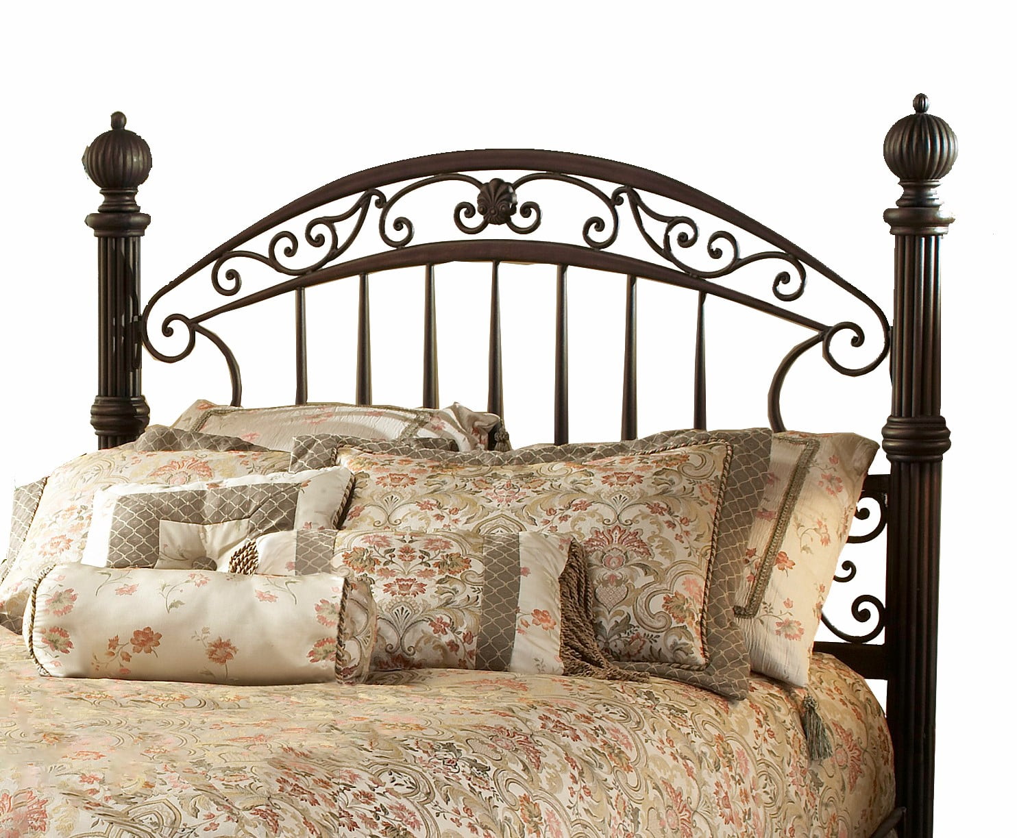 Hillsdale Furniture Chesapeake Metal King Headboard, Rustic Brown