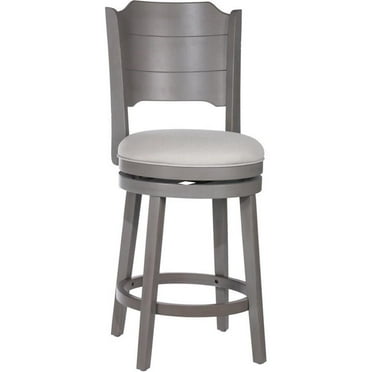 Hillsdale Furniture Clarion Wood Counter Height Swivel Stool, Distressed Gray