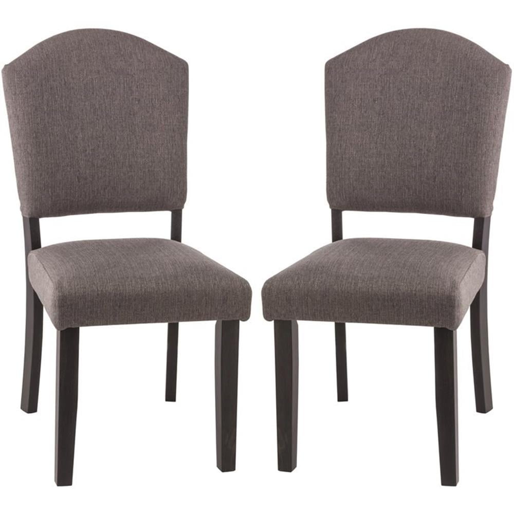 Clarion Black Upholstered Parsons Side Chair Set