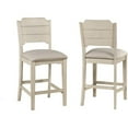 thumbnail image 1 of Hillsdale Clarion 41.25" Wood Contemporary Counter Stool in Sea White, 1 of 3