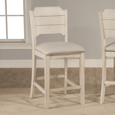 Hillsdale Furniture Clarion Wood Open Back Counter Height Stool, Sea White