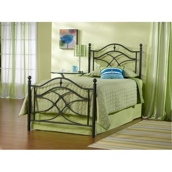 Hillsdale Furniture Cole Double Arch Black Twinkle Metal Twin Bed