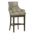 thumbnail image 1 of Hillsdale Creekside 29.75" Faux Leather & Wood Bar Stool in Taupe/Smoke Brown, 1 of 13