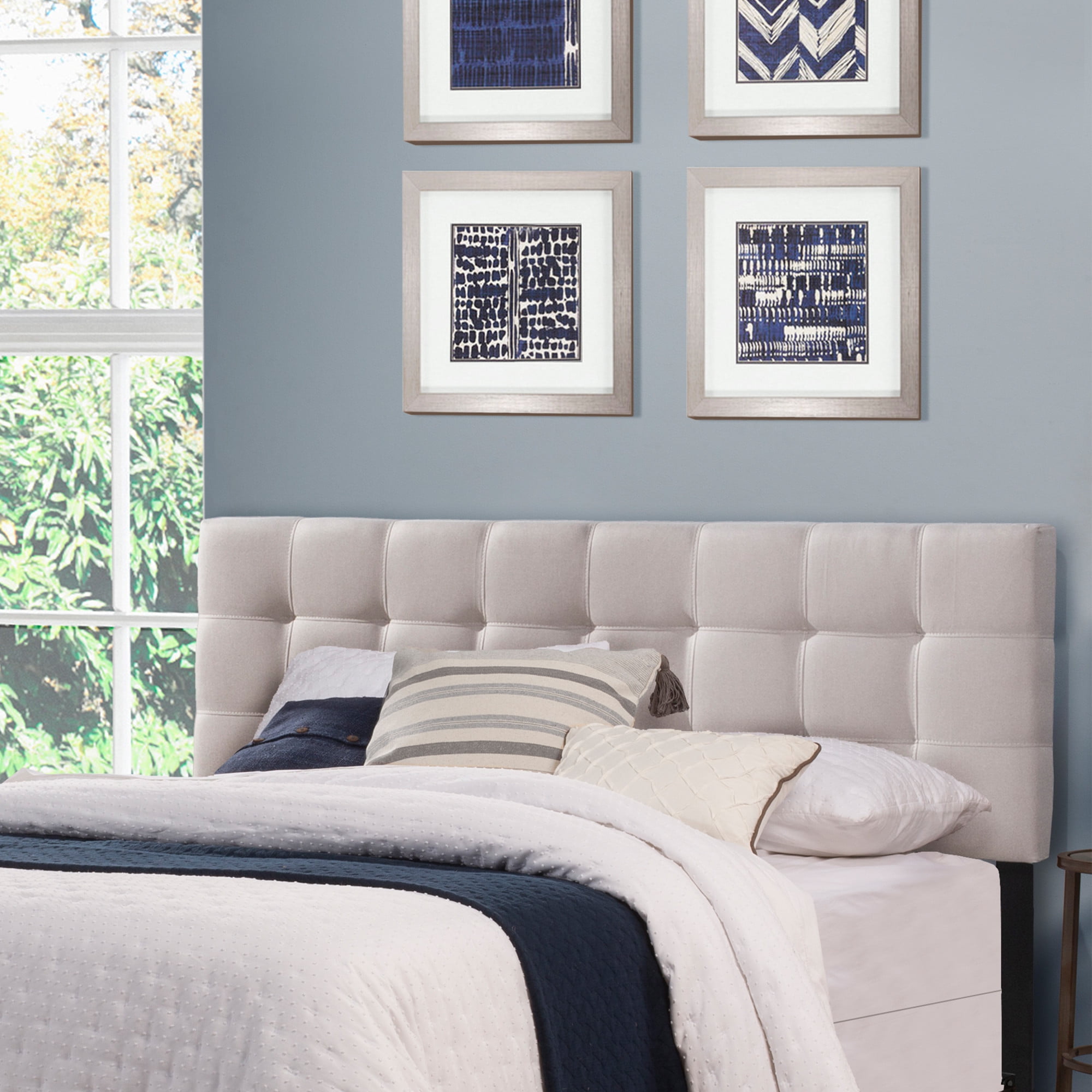 Hillsdale Furniture Delaney Tufted Upholstered Low Profile King