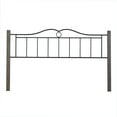 thumbnail image 1 of Hillsdale Furniture Dumont Brushed Charcoal Wood Posts and Scrolled Black Metal King Headboard, 1 of 8