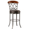 Hillsdale Furniture Dundee Metal Counter Height Commercial Grade Swivel Stool, Dark Coffee