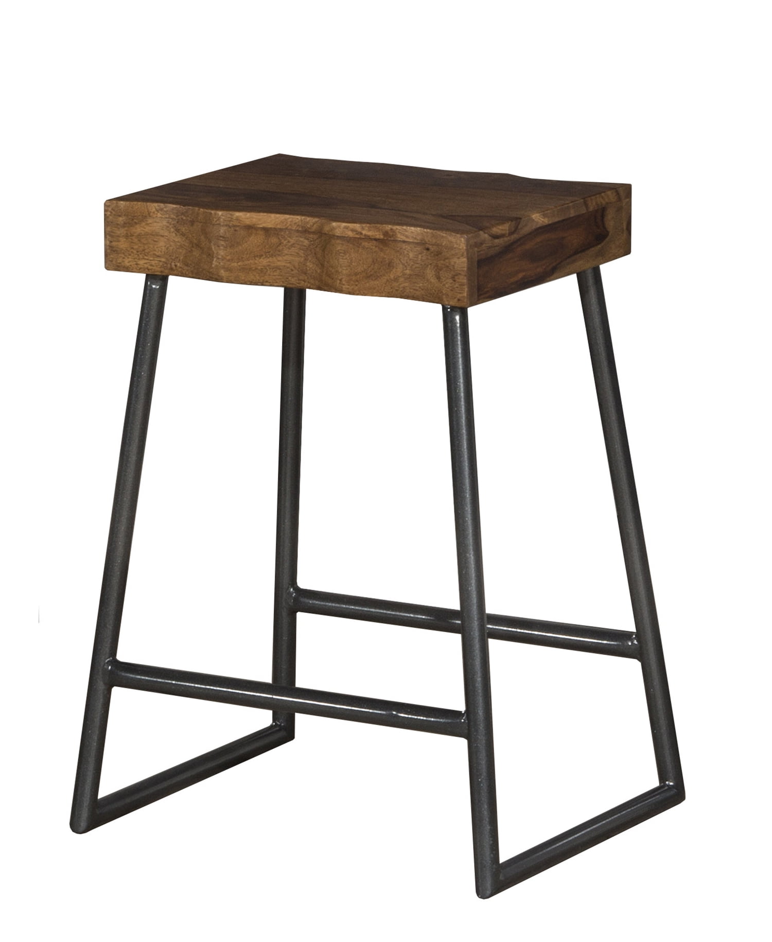 Hillsdale Furniture Emerson Wood Backless Counter Height Stool, Natural Sheesham