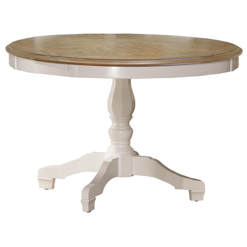 Hillsdale Furniture Bayberry/Embassy Round Dining Table, White