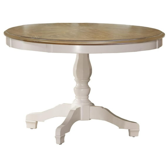 Hillsdale Furniture Bayberry/Embassy Round Dining Table, White