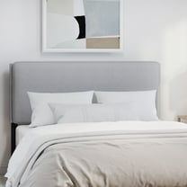 Hillsdale Furniture Emslie Full/Queen Upholstered Adjustable Headboard, Light Gray