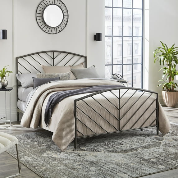 Hillsdale Furniture Essex Gray Bronze Metal Queen Bed