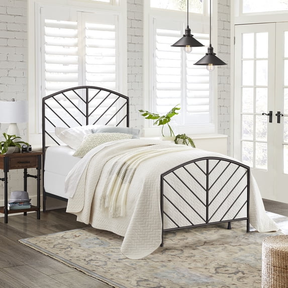 Hillsdale Furniture Essex Gray Bronze Metal Twin Bed