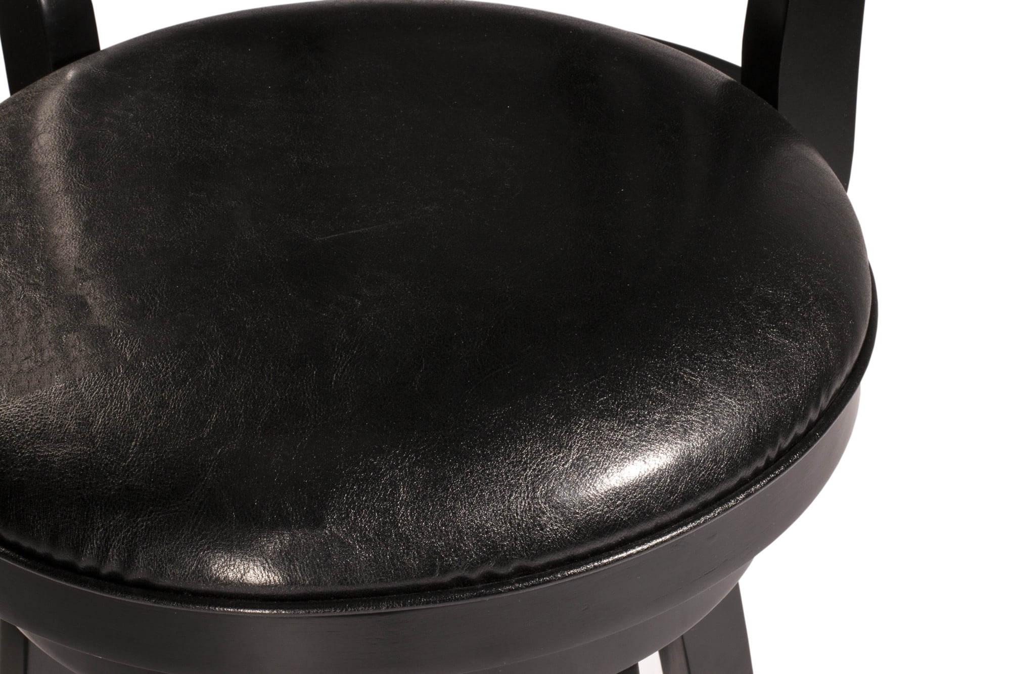 Hillsdale Furniture Fairfox Wood Bar Height Swivel Stool Black