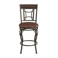 thumbnail image 1 of Hillsdale Furniture Granada Metal Padded Counter Height Swivel Stool, Dark Chestnut, 1 of 13