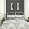 thumbnail image 1 of Hillsdale Furniture Grayson Metal King Headboard, Textured White, 1 of 8