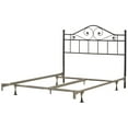 thumbnail image 1 of Hillsdale Furniture Harrison Textured Black Metal Scroll King Headboard with Bed Frame, 1 of 9