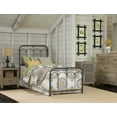 thumbnail image 1 of Hillsdale Furniture Jocelyn Metal Twin Bed, Black Sparkle, 1 of 3