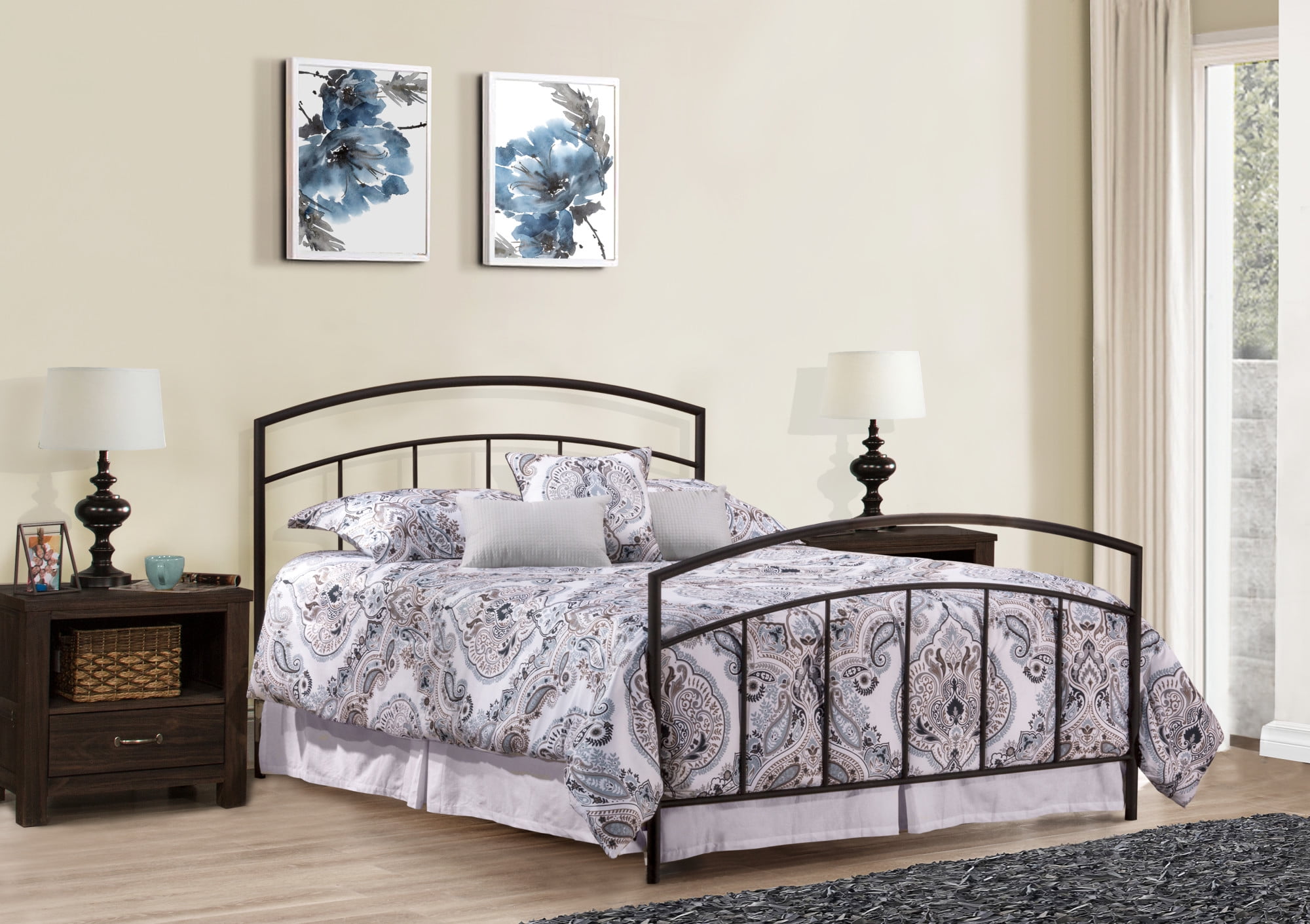 Hillsdale Furniture Julien Metal Full Bed Textured Black
