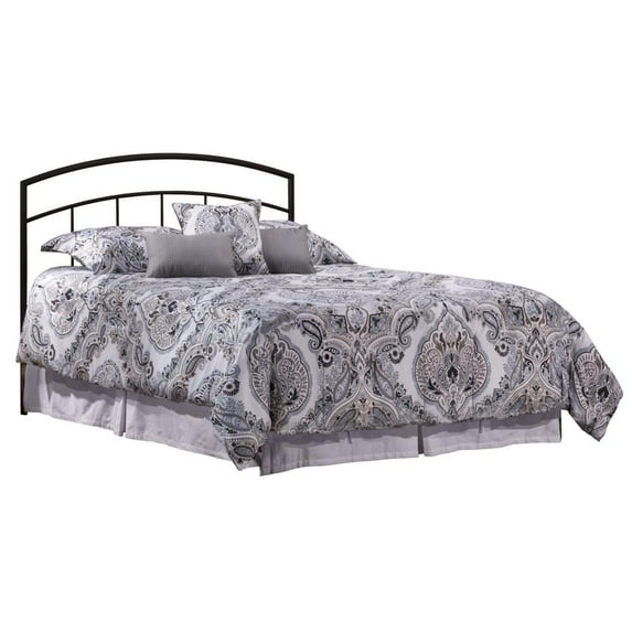 Hillsdale Furniture Julien Metal Full/Queen Headboard with Bed Frame, Textured Black