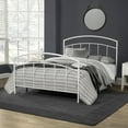 thumbnail image 1 of Hillsdale Furniture Julien Metal King Bed, Textured White, 1 of 6