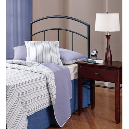 Hillsdale Furniture Julien Metal Twin Headboard with Bed Frame, Textured Black