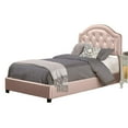 thumbnail image 1 of Hillsdale KarleyFull  Bed Set With Rails In Pink Faux Leather, 1 of 3