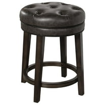 Hillsdale Furniture Krauss Wood Backless Counter Height Swivel Stool, Charcoal Gray